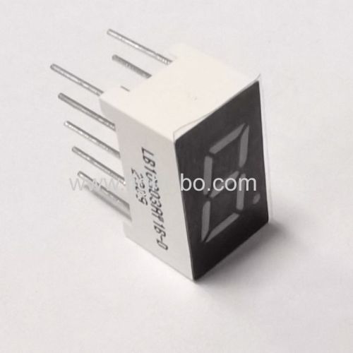 Single Digit 7.62mm (0.3 inch) Amber 7 Segment LED Display Common cathode for Cooker Hood