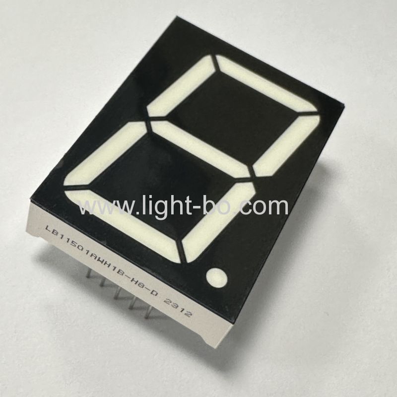 Ultra White Single Digit 38mm 7 Segment LED Display Common Anode for Digital Clock Indicator