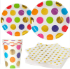 Printed party Paper cups Napkins and Paper plates in stock