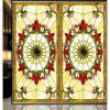 Mosaic Stained Glass Window Art Glass Panel With Metal Frame