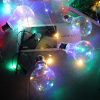 led copper wire Edison bulb string light girl's heart room decoration light battery style