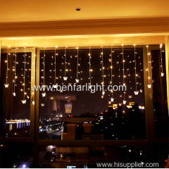 double sweet heart led curtain light wedding decoration