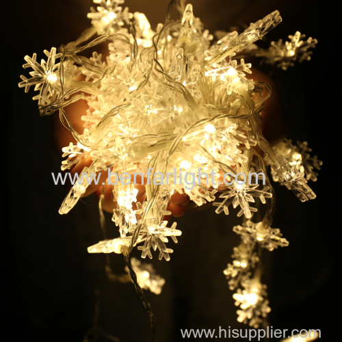 cosy wedding home decoration led snowflake string light