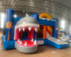 Kids Inflatable Moonwalk shark inflatable Bouncy Castle Jumping Commercial