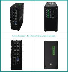 Wide Temperature Industrial Computers Anxin intelligent Din Rail Pcs