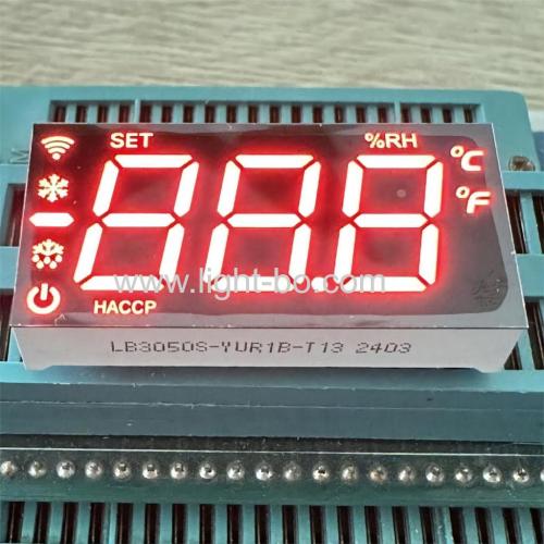 Super bright Red Triple Digit 7 Segment LED Display comon anode with minus sign and WIFI