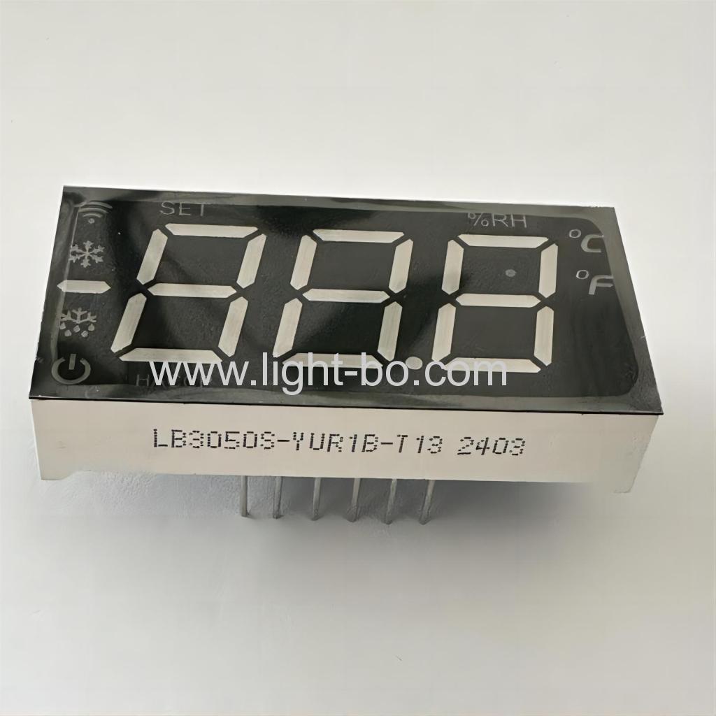 Super bright Red Triple Digit 7 Segment LED Display comon anode with minus sign and WIFI