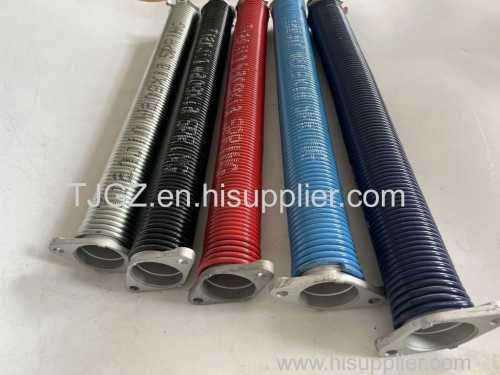 High quality garage door torsion spring oiled e-coated extension spring heavy duty garage door springs with plug end