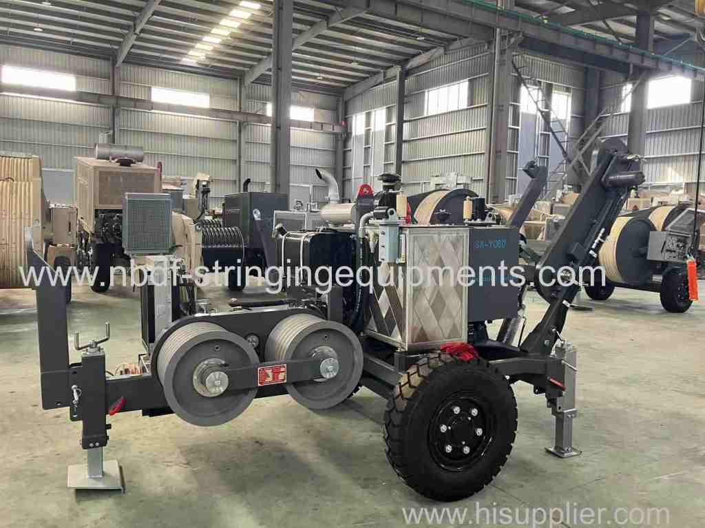 Single conductor puller tensioner stringing equipment exported