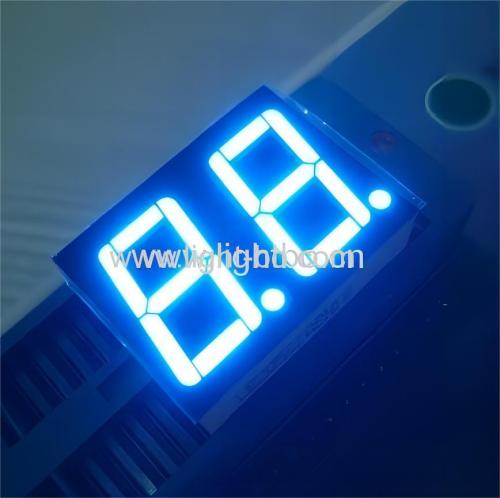 Ultra Blue 2 Digits 14.2mm 7 Segment LED Display Common Cathode for Digital Indicator