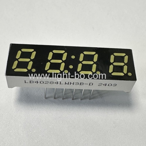 Ultra white 7mm 4 Digit 7 Segment LED Clock Display Common cathode for digital timer
