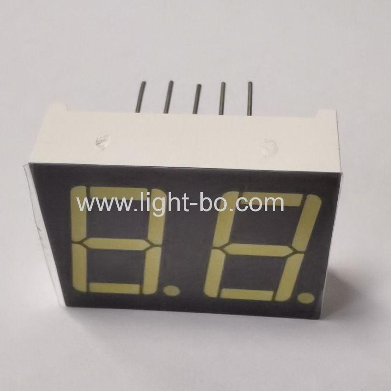 Ultra bright White 2Digit 14.2mm 7 Segment LED Display Common Cathode for Temperature Controller