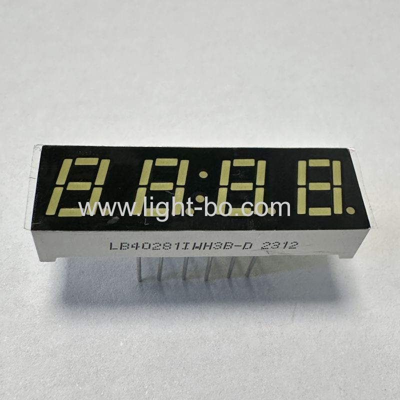 Ultra bright white 7mm 4 Digit LED Display7 Segment common anode for temperature controller