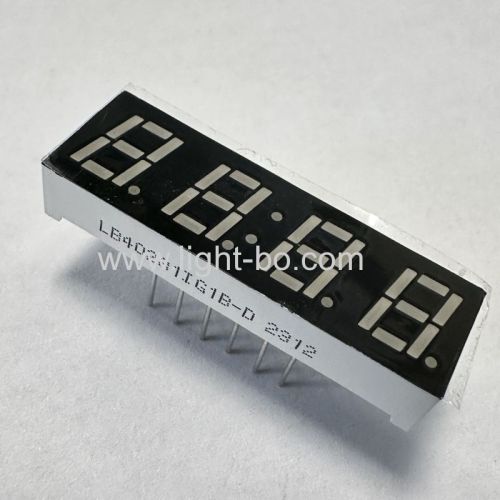 Pure Green 7mm 4 Digit 7 Segment LED Display common anode for humidity indicator