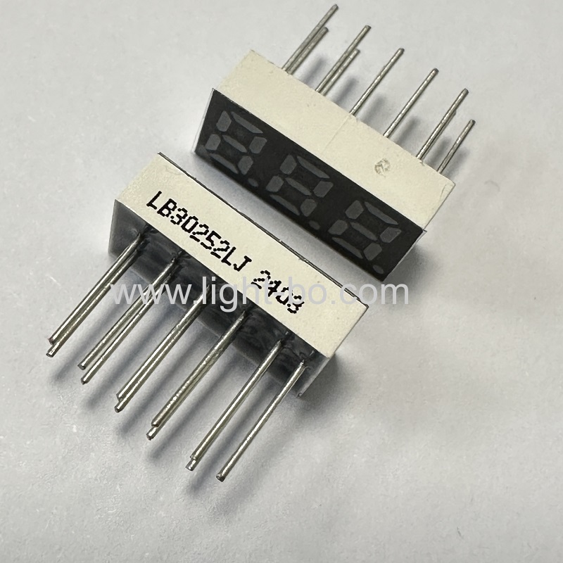 6.2mm (0.25inch) 3 Digit LED Display 7 Segment Common cathode for Temperature Indicator