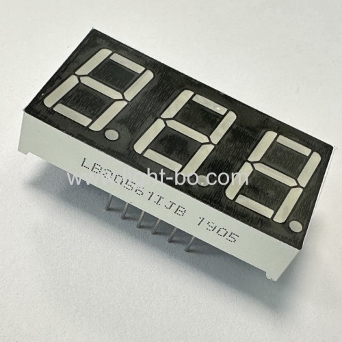 Super Bright Green 0.56  3-digit 7-segment LED Display common anode for instrument panel / digital indicator