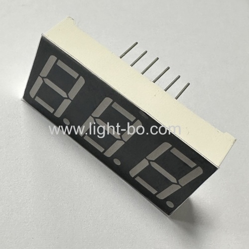 3 Digit 14.2mm LED Display 7 Segment Pure Green Common Anode for Instrument Panel