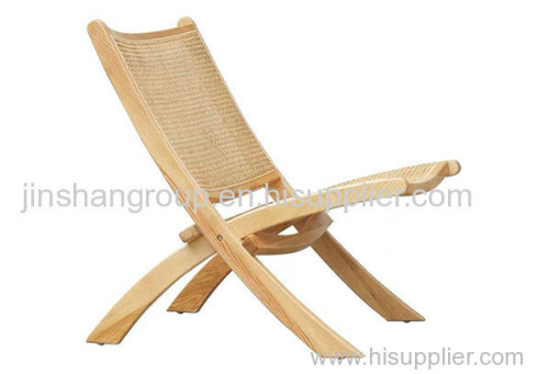 Hand Made Cane Wooden Lounge Chair