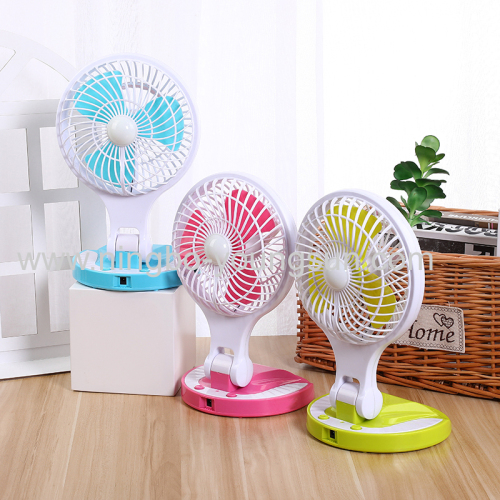 8 Inch Rechargeable Mini Portable Desk LED Fan