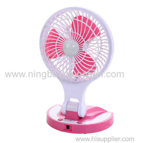 8 Inch Rechargeable Mini Portable Desk LED Fan