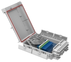 48 fibers FTTH Fiber Optic Termination Box Fiber Optic Cable Box Wall Mount Fiber Termination Box