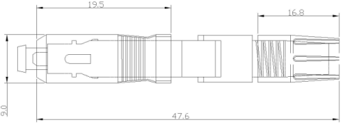 Mechanical Fiber Optic Connector-Fiber Pre-embeded Tech Fiber Optic Quick Connector Fiber Optic Quick Connector