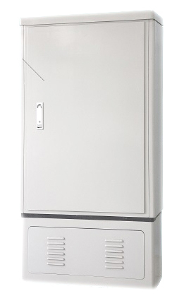 576 fibers Optical Cross Connection Cabinet Stainless Steel / SMC Fiber Optic Distribution Cabinet