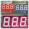 Tri-color Red/White/Orange 3 Digit 0.56inch LED Display 7 Segment Common cathode for Temperature Indicator