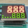 Custom super red / super green two line triple digit 7 segment led display for temperature controller