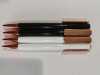 Rose gold clip rubber finished ballpoint pen