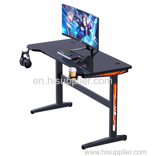 High Quality Gamer Table Bureau Gaming Computer Desk RGB LED Table Gaming