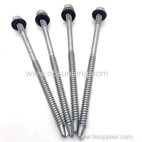 High Quality Anti-Corrosion Building Roofing Screws With EPDM Washers Hex Head Self-Drilling