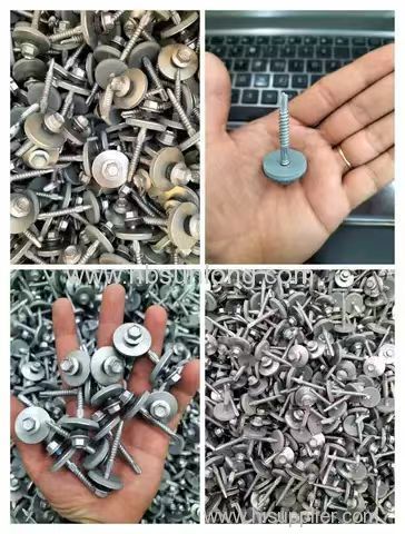 High Quality Anti-Corrosion Building Roofing Screws With EPDM Washers Hex Head Self-Drilling