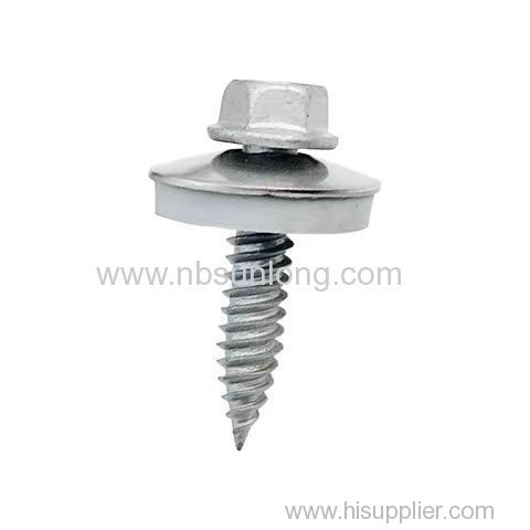 Factory Bimetal Screws Anti-Corrosion With EPDM Washers Hex Head Self-Tapping for Building Roofing