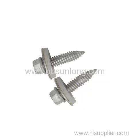 Factory Bimetal Screws Anti-Corrosion With EPDM Washers Hex Head Self-Tapping for Building Roofing