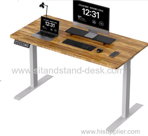 Office furniture computer height adjustable electric desk sit stand desk electric frame lifting smart desk