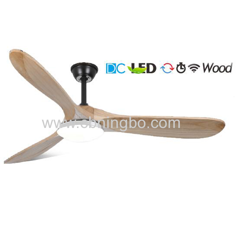 Wood Ceiling fan remote control ceiling fan with light