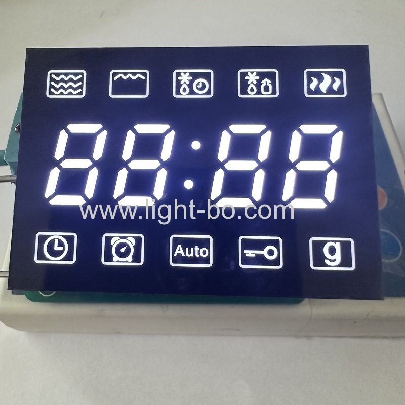 Ultra white 4 Digit 7 Segment LED Clock Display Common cathode for Microwave Timer