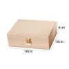 Cheap Wooden Gift Packaging Box Carbonzied Paulownia Wood Gift Storage Box With Flip Lid
