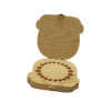 Wooden Baby Teeth Storage Box Unfinished Pine Wood Milk Teeth Storage Box