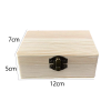 Customized Wooden Keepsake Packaging Box Unfinished Pine Wood Souvenir Storage Box With EVA Lining