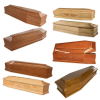 European Style Wooden Coffin Casket Luxury Funeral Coffin Solid Timer Wood Coffin Custom Urn Products