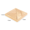 Factory Wholesale Wooden Tangram Solid Beech Wood Tangram