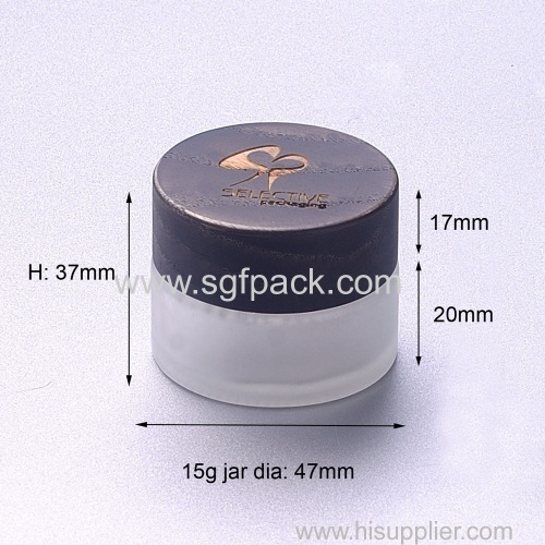 100ml Cosmetic Packaging Container Body Glass Bottle With wooden screw cap wooden Lid