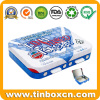 Customized CR Rectangular Tin Box With Child Resistant Closure Lock