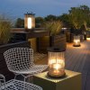 Handle Portable Led Pillar Mounted Pedestal Lamp Warm White Lamp Bollard Lights Solar LED Garden Outdoor Light Pathway l