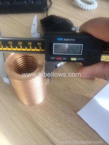 bellows for pressure gauges