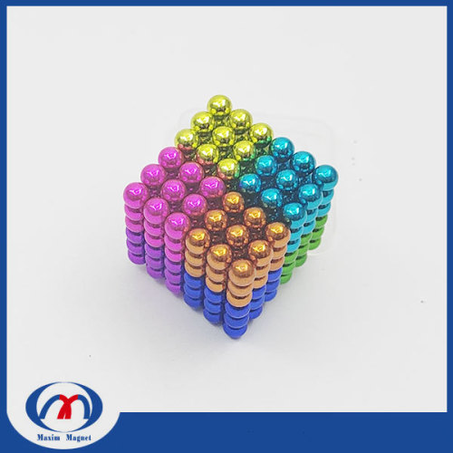 Cutting magnetic balls d5mm Magnetic Educational Toys Bucky Rainbow Magnetic Balls magnetic balls