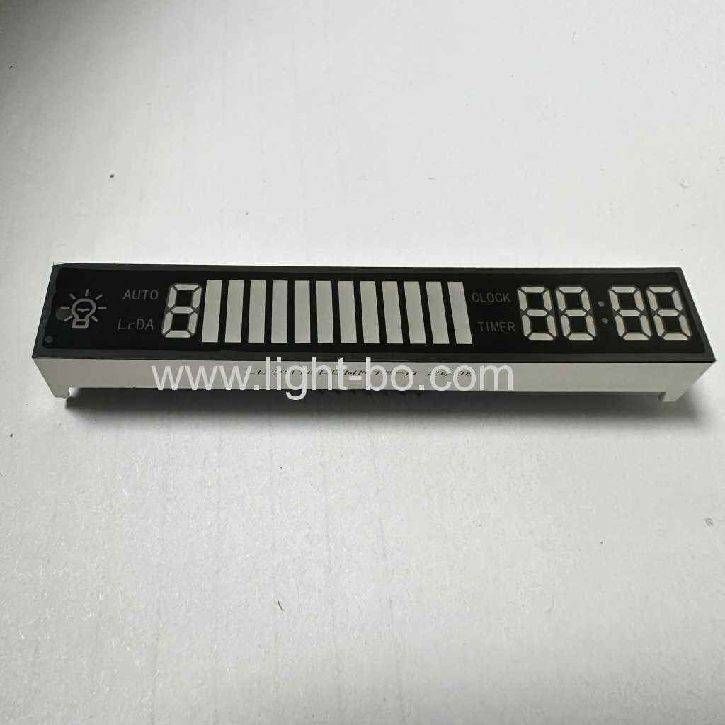 Customized Blue/Red/White 7 Segment LED Display Module Common cathode for Kitchen Range Hood