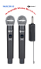 Yitesim Rechargeable Dual Channels Wireless Handheld Microphone